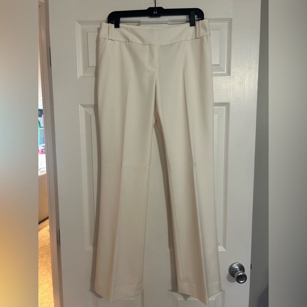 The Limited White Flare Pants